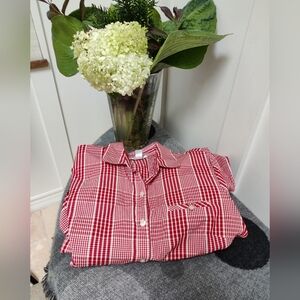 Talbots Plaid Button Down Dress - 12